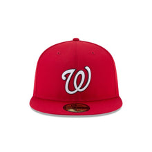 Load image into Gallery viewer, (Youth) Washington Nationals New Era MLB 59FIFTY 5950 Fitted Cap Hat Red Crown/Visor White/Black Logo 
