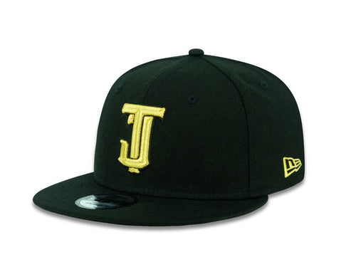Tijuana Toros New Era LMB 9FIFTY 950 Snapback Cap Hat Black Crown/Visor Metallic Gold Logo