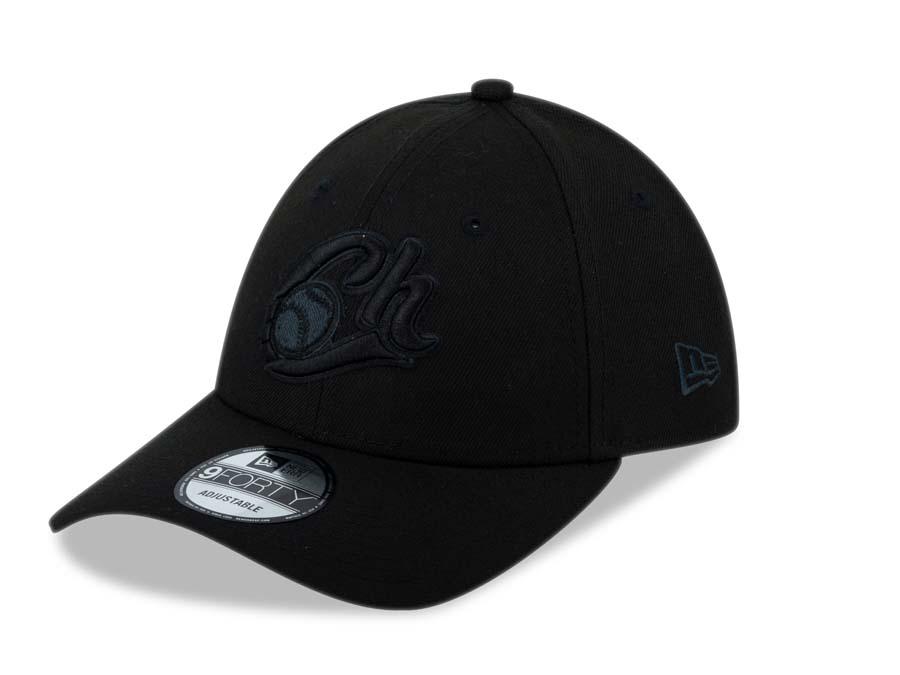 Charros de Jalisco New Era 9FORTY 940 Adjustable Cap Hat All Black Crown/Visor Black Logo