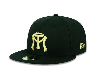 Sultanes de Monterrey New Era 9FORTY 940 Adjustable Cap Hat Black Crown/Visor Metallic Gold Logo