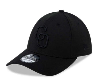 Yaquis de Obregon New Era 39THIRTY 3930 Flexfit Cap Hat All Black Crown/Visor Black Logo