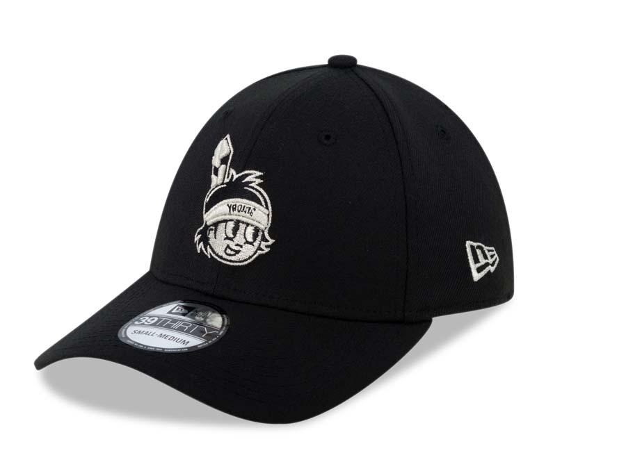 Yaquis de Obregon New Era 39THIRTY 3930 Flexfit Cap Hat Black Crown/Visor Black/White Logo