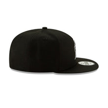 Load image into Gallery viewer, Miami Marlins New Era MLB 9FIFTY 950 Snapback Cap Hat Black Crown/Visor Black/White Logo 
