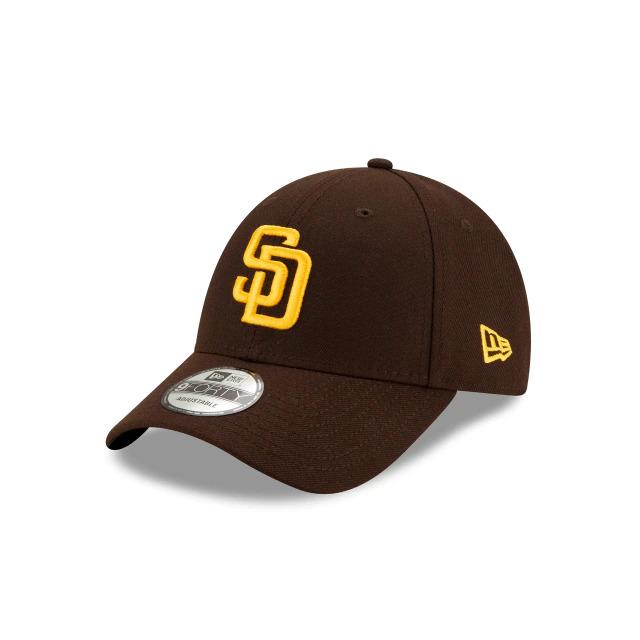 San Diego Padres New Era MLB 9FORTY 940 Adjustable Cap Hat Team Color Dark Brown Crown/Visor Yellow Logo