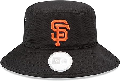 San Francisco Giants New Era MLB Bucket Cap Hat Black Crown/Visor Orange Team Color Logo Redux