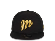 Load image into Gallery viewer, Diablos Rojos del Mexico New Era 9FIFTY 950 Snapback Cap Hat Black Crown/Visor Metallic Gold Logo
