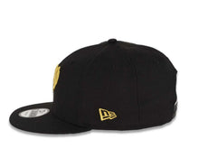 Load image into Gallery viewer, Diablos Rojos del Mexico New Era 9FIFTY 950 Snapback Cap Hat Black Crown/Visor Metallic Gold Logo
