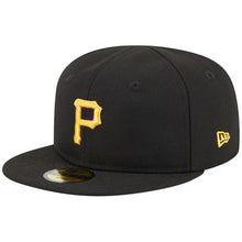 Load image into Gallery viewer, (Infant) Pittsburgh Pirates New Era MLB 59FIFTY 5950 Fitted Cap Hat Black Crown/Visor Team Color Logo (My 1st First)
