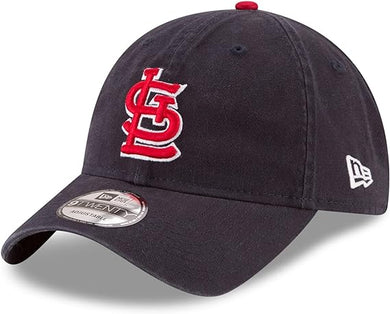 St. Louis Cardinals New Era MLB 9TWENTY 920 Adjustable Cap Hat Navy Blue Crown/Visor Team Color Logo