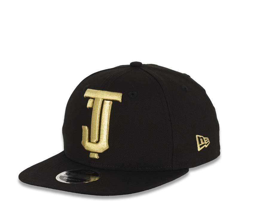 Tijuana Toros New Era Mexican Pacific League 9Fifty 950 Original Fit Snapback Cap Hat Black Crown/Visor Metallic Gold Logo