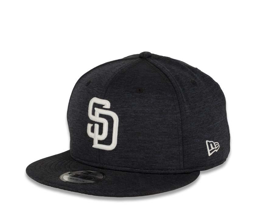 San Diego Padres New Era MLB 9FIFTY 950 Snapback Cap Hat Shadow Tech Navy Crown/Visor White Logo