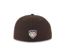 Load image into Gallery viewer, Tijuana Toros New Era LMB 59FIFTY 5950 Fitted Cap Hat Dark Brown Crown/Visor White/Yellow TJ Logo

