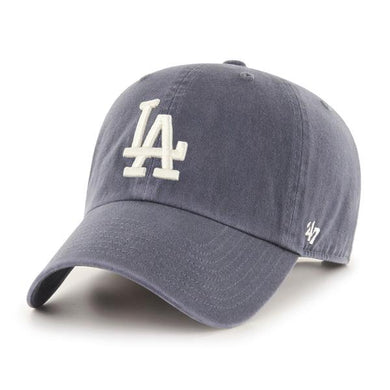 Los Angeles Dodgers '47 MLB Clean Up Adjustable Cap Hat Dark Gray Crown/Visor White Logo 