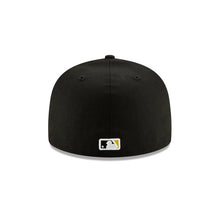 Load image into Gallery viewer, Pittsburgh Pirates New Era MLB 59FIFTY 5950 Fitted Cap Hat Black Crown/Visor Yellow/Black/Yellow Logo 
