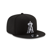 Load image into Gallery viewer, Los Angeles Anaheim Angels New Era MLB 59Fifty 5950 Fitted Cap Hat Black Crown/Visor Black/White Logo
