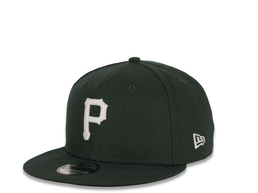 New Era MLB 9Fifty 950 Snapback Pittsburg Pirates Cap Hat Forest Green Crown White Logo Black UV