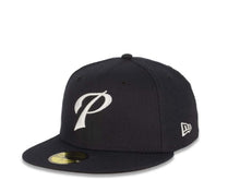 Load image into Gallery viewer, New Era MLB 59Fifty 5950 Fitted San Diego Padres Cap Hat Navy Crown White &quot;P&quot; Script Logo Navy UV
