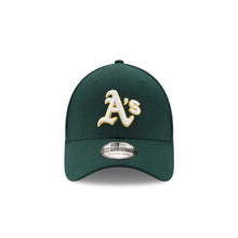 Load image into Gallery viewer, Oakland Athletics New Era MLB 39THIRTY 3930 Flexfit Cap Hat Dark Green Crown/Visor White/Yellow Logo 
