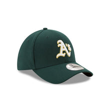 Load image into Gallery viewer, Oakland Athletics New Era MLB 39THIRTY 3930 Flexfit Cap Hat Dark Green Crown/Visor White/Yellow Logo 
