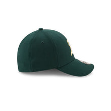 Load image into Gallery viewer, Oakland Athletics New Era MLB 39THIRTY 3930 Flexfit Cap Hat Dark Green Crown/Visor White/Yellow Logo 
