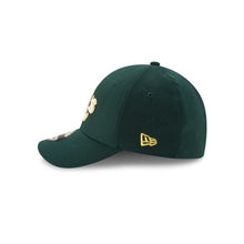 Load image into Gallery viewer, Oakland Athletics New Era MLB 39THIRTY 3930 Flexfit Cap Hat Dark Green Crown/Visor White/Yellow Logo 
