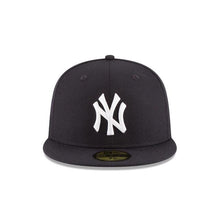 Load image into Gallery viewer, New York Yankees New Era MLB 59Fifty 5950 Fitted Cap Hat Team Color Navy Crown/Visor White Logo 1998 World Series Side Patch Gray UV
