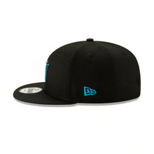 Load image into Gallery viewer, (Youth) Miami Marlins New Era MLB 9FIFTY 950 Snapback Cap Hat Black Crown/Visor Team Color Logo 
