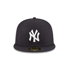 Load image into Gallery viewer, New York Yankees New Era MLB 59Fifty 5950 Fitted Cap Hat Team Color Navy Crown/Visor White Logo 1996 World Series Side Patch Gray UV
