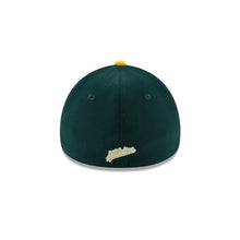 Load image into Gallery viewer, Oakland Athletics New Era MLB 39THIRTY 3930 Flexfit Cap Hat Dark Green Crown Yellow Visor White Logo 
