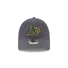 Load image into Gallery viewer, Oakland Athletics New Era MLB 9TWENTY 920 Adjustable Cap Hat Dark Gray Crown/Visor Dark Green/Yellow Logo 

