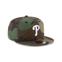 Load image into Gallery viewer, Philadelphia Phillies New Era MLB 9FIFTY 950 Snapback Cap Hat Camo Crown/Visor White Logo 

