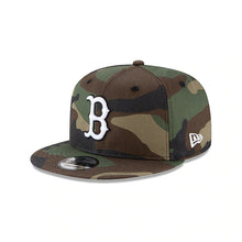 Load image into Gallery viewer, Boston Red Sox New Era MLB 9FIFTY 950 Snapback Cap Hat Camo Crown/Visor White/Black Logo 
