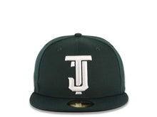 Load image into Gallery viewer, Toros de Tijuana New Era Mexican Baseball League LMB 59FIFTY 5950 Fitted Cap Hat Dark Green Crown/Visor White Logo
