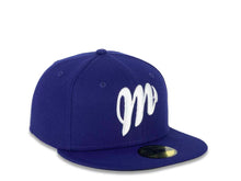 Load image into Gallery viewer, Diablos Rojos del México New Era Mexican Baseball League LMB 59FIFTY 5950 Fitted Cap Hat Royal Blue Crown/Visor White Logo 
