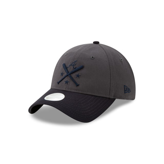 Atlanta Braves New Era MLB 9TWENTY 920 Adjustable Cap Hat Dark Gray/Black Crown/Visor Black Logo With All-Star Game Workout Side Patch
