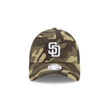 Load image into Gallery viewer, (Women) San Diego Padres New Era MLB 9TWENTY 920 Adjustable Cap Hat Camo (Desert) Crown/Visor White Logo 
