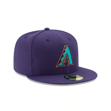 Load image into Gallery viewer, Arizona Diamondbacks New Era MLB 59FIFTY 5950 Fitted Cap Hat Purple Crown/Visor Team Color Logo 
