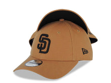 Load image into Gallery viewer, (Canvas) San Diego Padres New Era MLB 9FORTY 940 Adjustable Snapback Closure Cap Hat Light Brown Crown/Visor Black Logo Black UV
