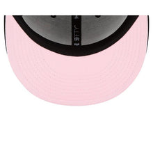 Load image into Gallery viewer, Chicago White Sox New Era MLB 59Fifty 5950 Fitted Cap Hat Black Crown/Visor White Team Color Logo Pink UV (Chain Stitch Floral)

