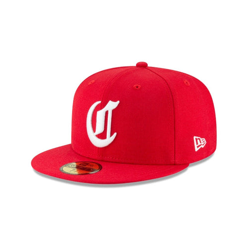 Cincinnati Reds New Era MLB 59FIFTY 5950 Fitted Cap Hat Red Crown/Visor White Logo 1869 Retro Cooperstown 