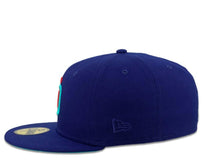 Load image into Gallery viewer, New Era MLB 59Fifty 5950 Fitted San Diego Padres Cap Hat Dark Royal Crown Flame Red/Blue Logo 2016 All-Star Game Side Patch Blue UV
