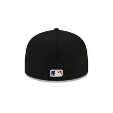 Load image into Gallery viewer, Chicago White Sox New Era MLB 59Fifty 5950 Fitted Hat Royal Black Crown/Visor White Logo with World Series Champions 2005 Patches Gray UV
