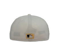 Load image into Gallery viewer, San Diego Padres New Era MLB 59Fifty 5950 Fitted Cap Hat White Crown Yellow/Dark Brown Logo 2016 All-Star Game Side Patch Yellow UV
