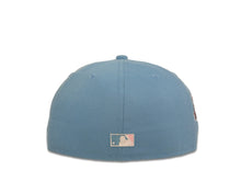 Load image into Gallery viewer, San Diego Padres New Era MLB 59Fifty 5950 Fitted Cap Hat Sky Blue Crown Pink Logo 1992 All-Star Game Side Patch Pink UV
