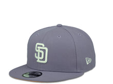 Load image into Gallery viewer, San Diego Padres New Era MLB 9Fifty 950 Snapback Cap Hat Lavender Crown White Logo 25th Anniversary Side Patch Peach UV
