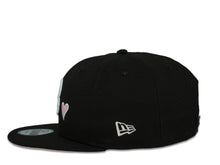 Load image into Gallery viewer, Boston Red Sox New Era MLB 9Fifty 950 Snapback Cap Hat Black Crown White Logo with Heart 2004 World Series Side Patch Pink UV
