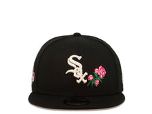Load image into Gallery viewer, Chicago White Sox New Era MLB 9Fifty 950 Snapback Cap Hat Black Crown White Logo with Rose 2005 World Series Side Patch Pink UV
