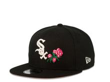 Load image into Gallery viewer, Chicago White Sox New Era MLB 9Fifty 950 Snapback Cap Hat Black Crown White Logo with Rose 2005 World Series Side Patch Pink UV
