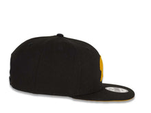Load image into Gallery viewer, San Diego Padres New Era MLB 9FIFTY 950 Snapback Cap Hat Black Crown/Visor Yellow &quot;P&quot; Logo 
