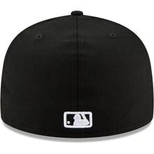 Load image into Gallery viewer, Boston Red Sox New Era MLB 59FIFTY 5950 Fitted Cap Hat Black Crown/Visor Black/White Upside Down Logo
